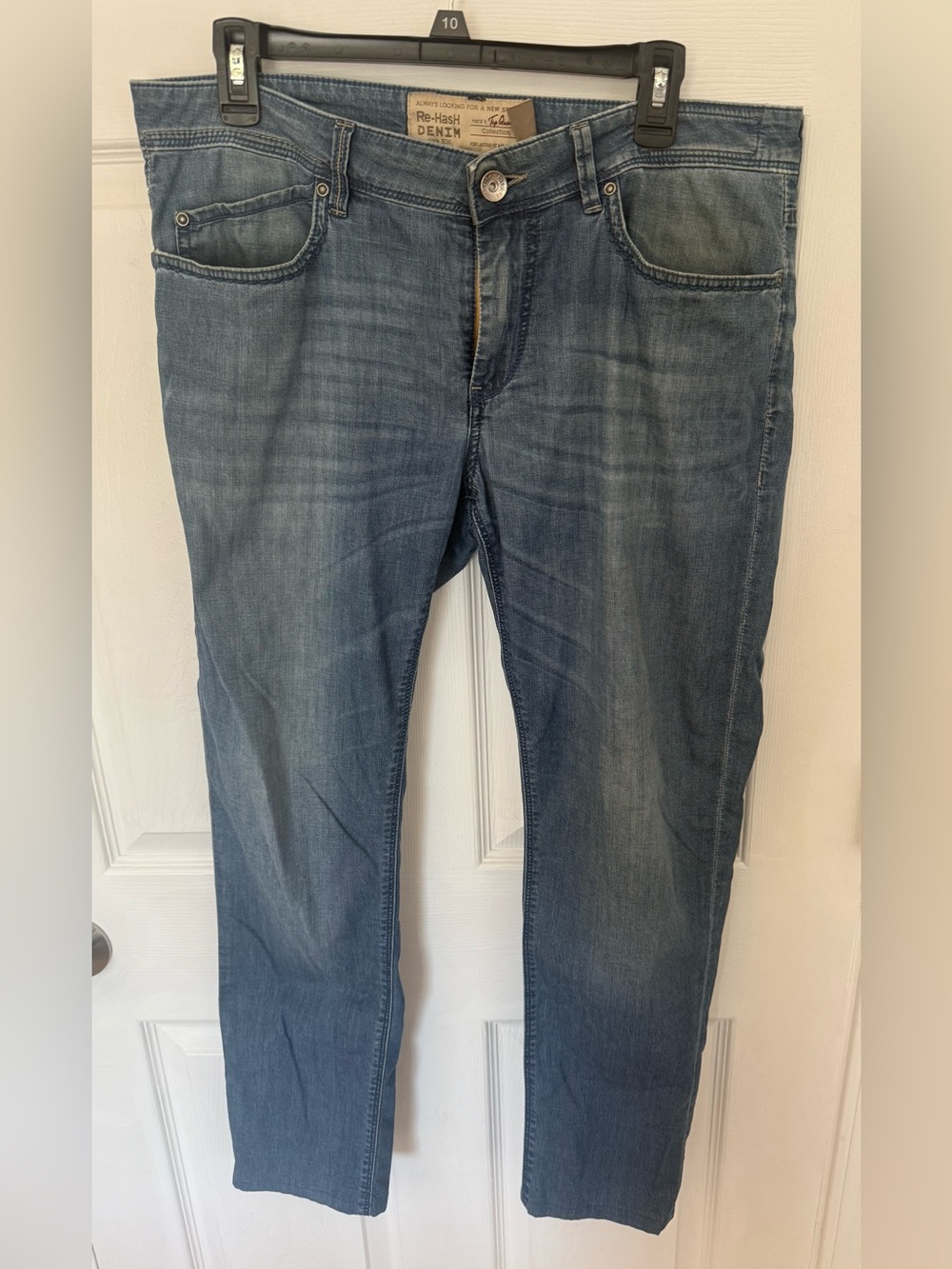 Vintage Re Hash Rubens Jeans Mens 34 Slim Made in Italy 00s Y2K Blue Denim